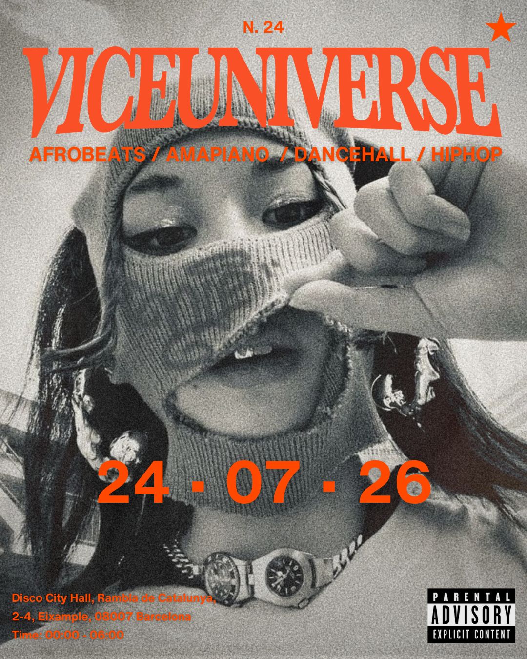 Vice 24 event poster